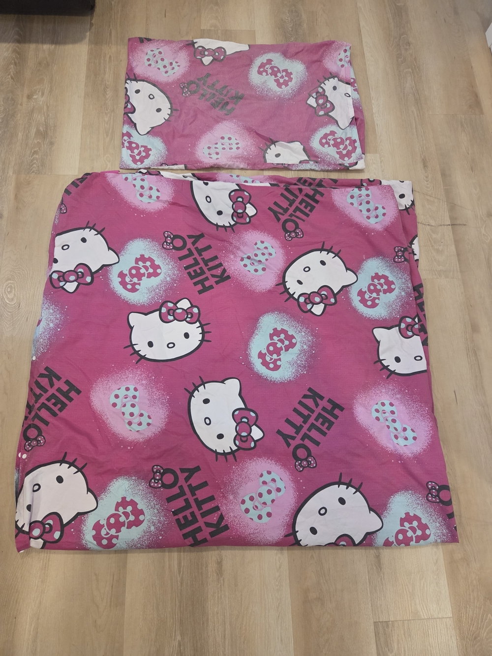 Hello Kitty Single Bed Duvet Cover + Sheet + 2 Pillowcase 🎀💗